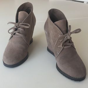 Charles David Suede Booties Size 5